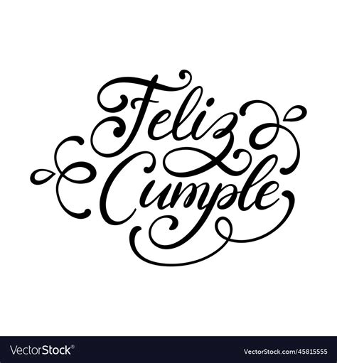 feliz cumpleanos lettering